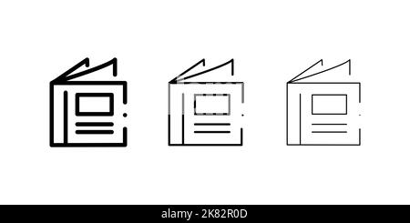 Illustration of catalogue icon vector Stock Vector