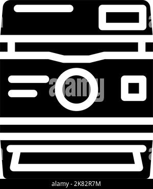 photo camera retro gadget glyph icon vector illustration Stock Vector ...