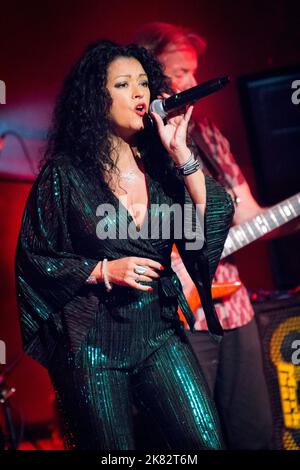 Malaya Blue on vocals Stock Photo