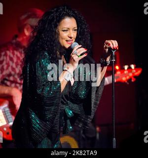 Malaya Blue on vocals Stock Photo