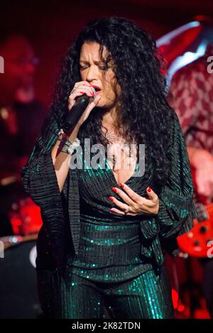 Malaya Blue on vocals Stock Photo
