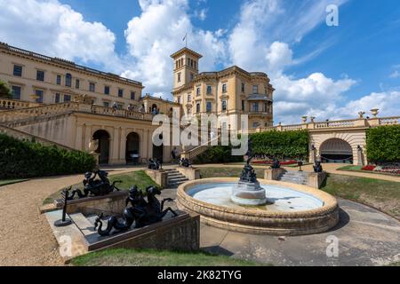 Osborne House, East Cowes, Isle of Wight, England, UK - the home of Queen Victoria and Prince Albert. Stock Photo