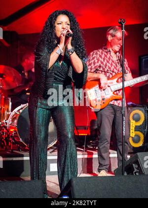 Malaya Blue on vocals Stock Photo