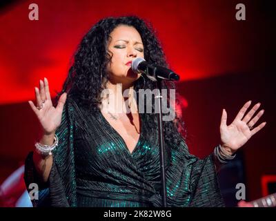 Malaya Blue on vocals Stock Photo