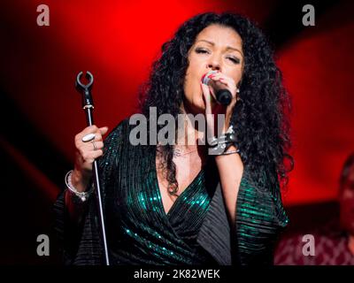 Malaya Blue on vocals Stock Photo