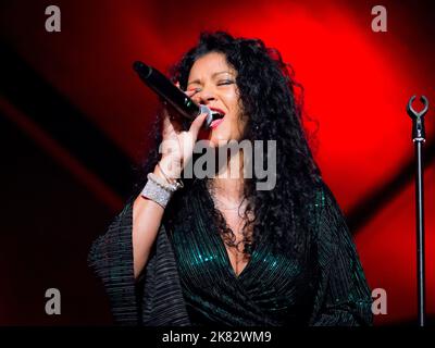 Malaya Blue on vocals Stock Photo