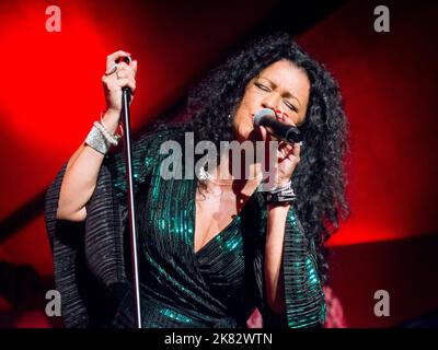 Malaya Blue on vocals Stock Photo