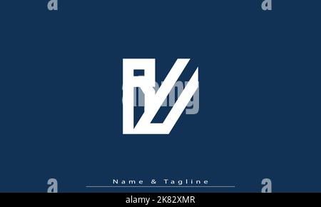 Alphabet letters Initials Monogram logo RU , UR Stock Vector