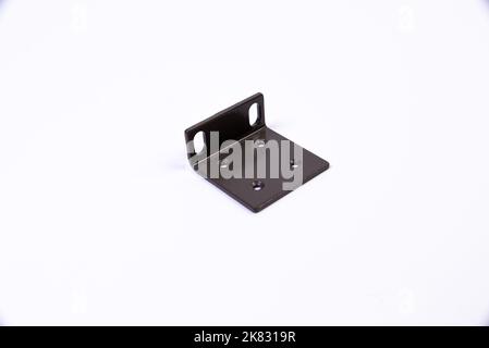 rack mount Steel Rack Strip isolated on white for servers switch routers Stock Photo