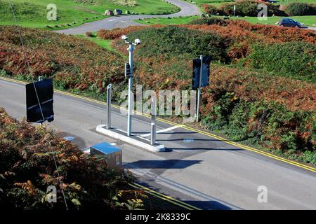 This is the way ahead as cars are controlled coming in allowing a total number of cars on the site as this location this usually full to overflowing. Stock Photo