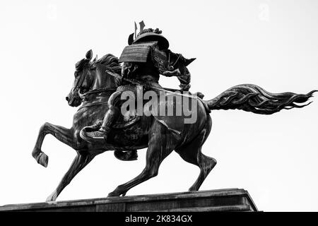 Statue of Kusunoki Masashige, famed Japanese samurai at the