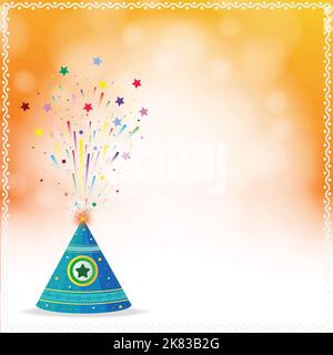 Vector illustration of Happy Diwali greeting cards. India festival of lights holiday invitations templates. Stock Vector