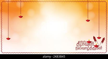 Website header or banner design background for Diwali Festival celebration. Stock Vector