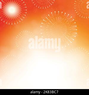 Abstract festive holiday background. Colorful fireworks and copy space banner background. Stock Vector