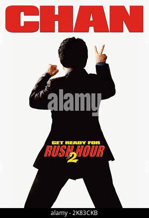 Jackie Chan Film: Rush Hour 2 (USA 2001) Characters: Chief Inspector Lee  Director: Brett Ratner 26 July 2001   **WARNING** This Photograph is for editorial use only and is the copyright of NEW LINE and/or the Photographer assigned by the Film or Production Company and can only be reproduced by publications in conjunction with the promotion of the above Film. A Mandatory Credit To NEW LINE is required. The Photographer should also be credited when known. No commercial use can be granted without written authority from the Film Company. Stock Photo