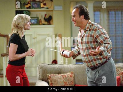 Courtney Thorne-Smith & James Belushi Television: According To Jim (2001) Characters: Cheryl (182 episodes, 2001-2009), Jim  03 October 2001   **WARNING** This Photograph is for editorial use only and is the copyright of ABC and/or the Photographer assigned by the Film or Production Company and can only be reproduced by publications in conjunction with the promotion of the above Film. A Mandatory Credit To ABC is required. The Photographer should also be credited when known. No commercial use can be granted without written authority from the Film Company. Stock Photo