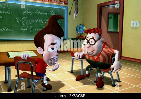 Jimmy & Carl Wheezer Film: Jimmy Neutron: Boy Genius (2001) Characters: & Carl Wheezer  09 December 2001   **WARNING** This Photograph is for editorial use only and is the copyright of PARAMOUNT and/or the Photographer assigned by the Film or Production Company and can only be reproduced by publications in conjunction with the promotion of the above Film. A Mandatory Credit To PARAMOUNT is required. The Photographer should also be credited when known. No commercial use can be granted without written authority from the Film Company. Stock Photo