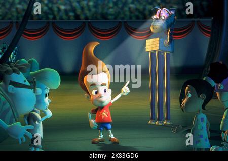 Carl, Cindy, Jimmy, Goddard, Libby Film: Jimmy Neutron: Boy Genius (2001) Characters: ,,,Goddard,Libby  09 December 2001   **WARNING** This Photograph is for editorial use only and is the copyright of PARAMOUNT and/or the Photographer assigned by the Film or Production Company and can only be reproduced by publications in conjunction with the promotion of the above Film. A Mandatory Credit To PARAMOUNT is required. The Photographer should also be credited when known. No commercial use can be granted without written authority from the Film Company. Stock Photo