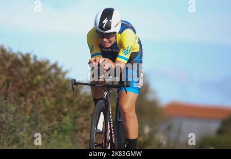 KONONENKO Valeriya of UKRAINE NATIONAL TEAM During Tech the UCI Chrono des Nations Team Arkéa Samsic, Cycling race on October 16, 2022 in Les Herbiers, France - Photo Laurent Lairys / DPPI Stock Photo