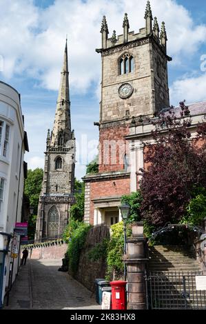 Shrewsbury, UK-  July 14, 2022:St Julian's Church in Shrewsbury, Engalnd. Stock Photo