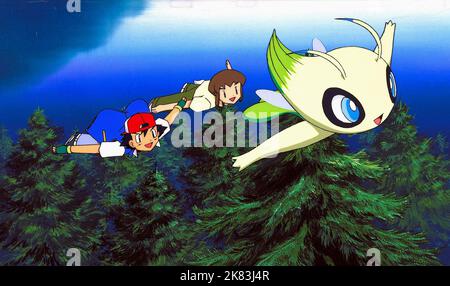 Ash, Misty & Celebi Film: Pokemon 4: The Movie; Pokemon 4ever (Poketto monsuta: Serebi - Toki wo koeta deai) Characters: ,Misty & Celebi  Jp/Usa 2002, Regie: Jim Malone, Kunihiko Yuyama Director: Jim Malone & Kunihiko Yuyama 07 July 2001   **WARNING** This Photograph is for editorial use only and is the copyright of WARNER BROS. and/or the Photographer assigned by the Film or Production Company and can only be reproduced by publications in conjunction with the promotion of the above Film. A Mandatory Credit To WARNER BROS. is required. The Photographer should also be credited when known. No co Stock Photo