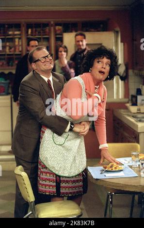 Drew Carey & Richard Chamberlain Television: The Drew Carey Show : Season 7 (2001) Characters: Drew Carey & Maggie Wick Heimlich Maneuver 26 January 2001   **WARNING** This Photograph is for editorial use only and is the copyright of ABC and/or the Photographer assigned by the Film or Production Company and can only be reproduced by publications in conjunction with the promotion of the above Film. A Mandatory Credit To ABC is required. The Photographer should also be credited when known. No commercial use can be granted without written authority from the Film Company. Stock Photo