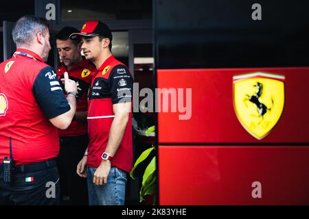 Austin, USA . 20th Oct, 2022. Charles Leclerc (MON) Ferrari. 20.10.2022. Formula 1 World Championship, Rd 19, United States Grand Prix, Austin, Texas, USA, Preparation Day.  Photo credit should read: XPB/Press Association Images. Credit: XPB Images Ltd/Alamy Live News Stock Photo