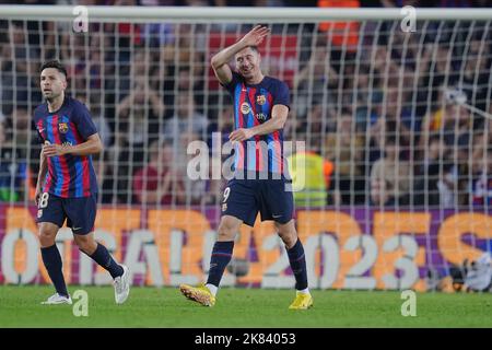 Barcelona, Spain. 20th Oct, 2022. during the La Liga match between FC Barcelona and Villarreal CF played at Spotify Camp Nou Stadium on October 20, 2022 in Barcelona, Spain. (Photo by Sergio Ruiz / PRESSIN) Credit: PRESSINPHOTO SPORTS AGENCY/Alamy Live News Stock Photo