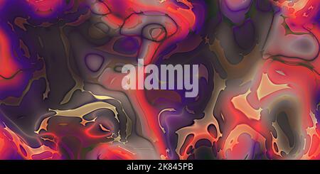 Glowing design of cut flame blobs, iridescent incandescence, high resolution, neon rose, red, blue, colors texture Stock Photo
