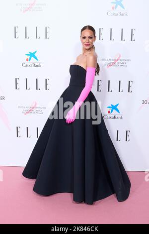 October 20, 2022, Madrid, Madrid, Spain: Eva Gonzalez attends Elle Magazine 'Cancer Ball' Charity Dinner at Royal Theatre on October 20, 2022 in Madrid, Spain (Credit Image: © Jack Abuin/ZUMA Press Wire) Stock Photo