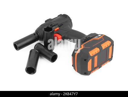Electric impact wrench isolated on white background Stock Photo