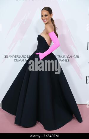 Madrid, Spain. 20th Oct, 2022. Eva González attends the 'Cancer Ball' Charity Dinner presented by Elle Magazine at the Royal Theatre of Madrid. Credit: SOPA Images Limited/Alamy Live News Stock Photo