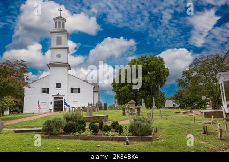 Richmond, Virginia.  St. John's Episcopal Church, site of Patrick Henry's Give Me Liberty or Give me Death Speech. Stock Photo