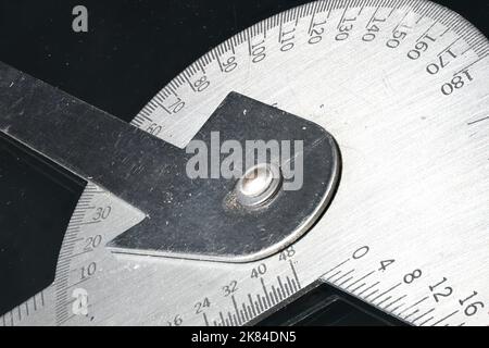 Antique Protractor Device Vintage Stainless Steel Protractor Stock Photo - Alamy