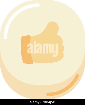 hand like social media Stock Vector
