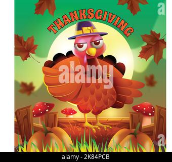 realistic thanksgiving background vector design illustration Stock Vector