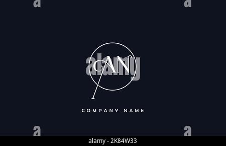 AN,NA Abstract Letters Logo Monogram Stock Vector