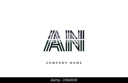AN,NA Abstract Letters Logo Monogram Stock Vector
