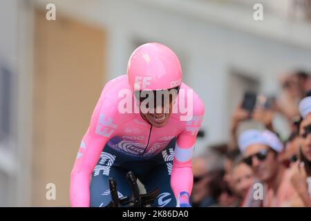Rigoberto Uran Colombia EF Education First team in the Tour de France 2019 - Stage 13 - Pau Individual Time Trial Stock Photo