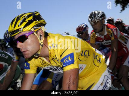 Cadel Evans during stage 13 of the Tour De France Stock Photo