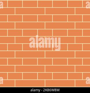 red brick wall, background, english bond, brick bond, vector, scalable, true to size, customizable, seamless pattern Stock Vector