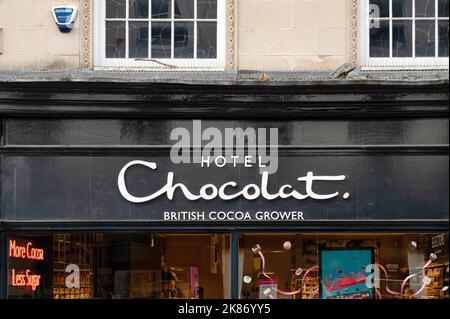 Shrewsbury, UK-  July 14, 2022: Hotel Chocolat store in Shrewsbury, England. Stock Photo