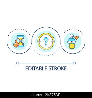 Provide positive consumer experience loop concept icon Stock Vector