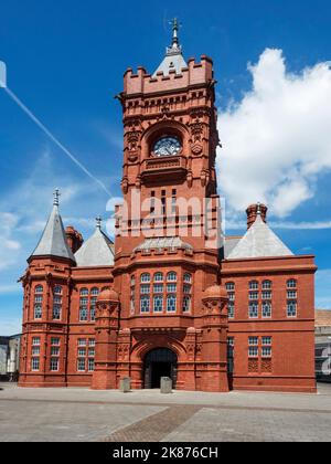 Pier Head Building in Cardiff Bay, Cardiff, Wales, United Kingdom, Europe Stock Photo