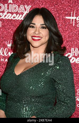 Noemi Gonzalez attends Hallmark Channel's Countdown to Christmas on