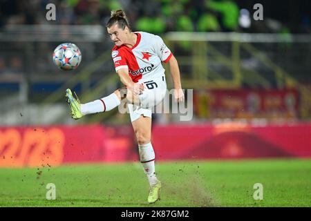 Tereza Szewieczkova of Slavia Praga during UEFA Women Champions League 2022 2023 Match, Domenico Francioni Stadium, Roma v Slavia Praha 20 October 2022 (Photo by AllShotLive/Sipa USA) Credit: Sipa USA/Alamy Live News Stock Photo