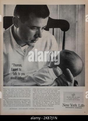 Vintage 20 October 1961 'Life' Magazine Advert, USA Stock Photo