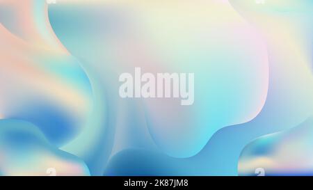 Abstract paint liquid or fluid blue gradient shape flow background and texture. Vector illustration Stock Vector