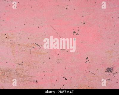 High quality old grunge rusted sheet metal texture painted in pink, rust and oxidized painted metal background. Old metal iron panel. Stock Photo