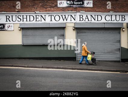 Rushden Run Down Town Centre Stock Photo